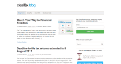 Desktop Screenshot of blog.cleartax.in